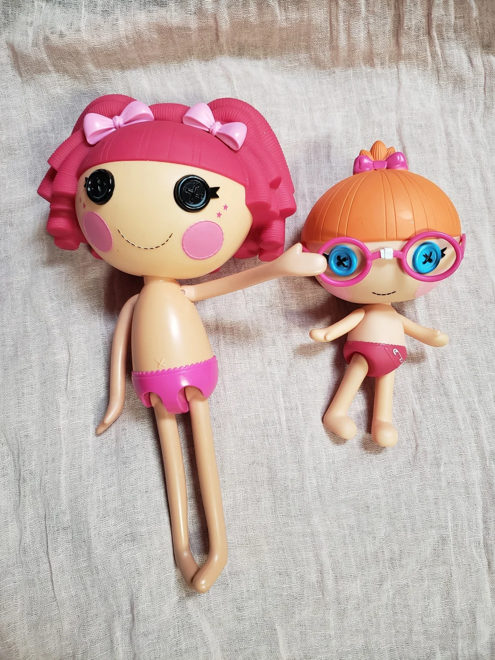 Lalaloopsy Dolls X2 TIPPY  Thumbelina And sister TWISTY Thumbelina